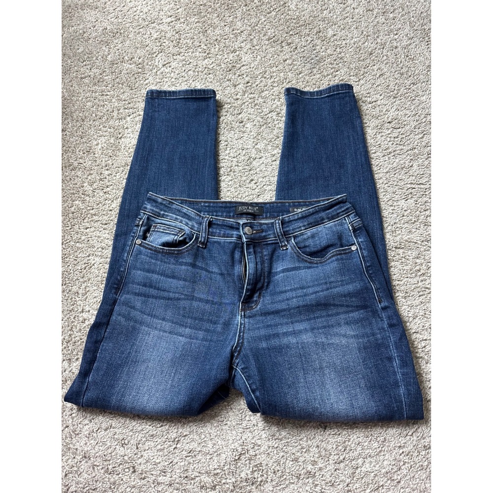 Judy Blue Slim Fit Jeans Dark Wash Stretch Denim Size 9/29 JB82428DK